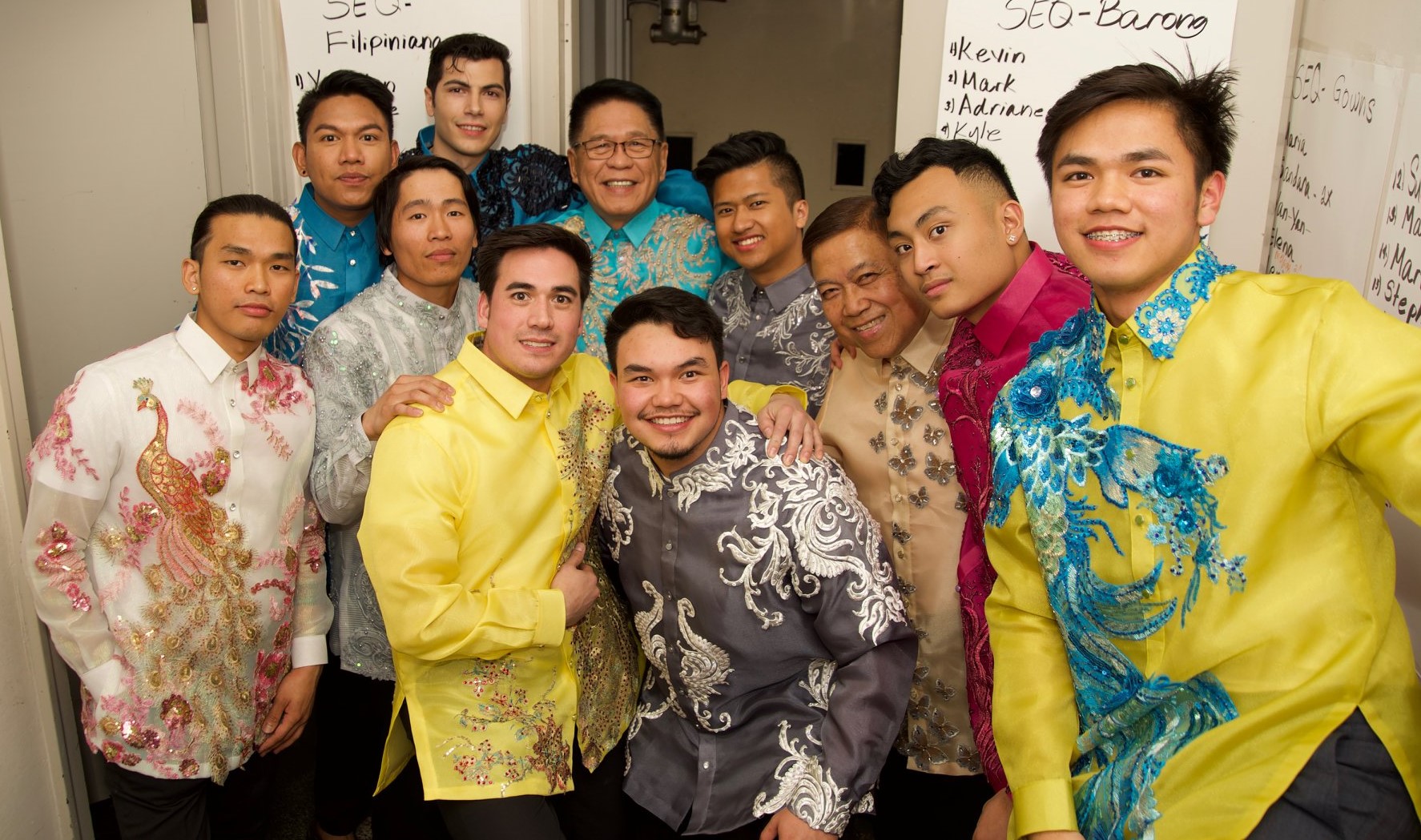 Male models at Ruel Rivera's Glam & Fashion Show